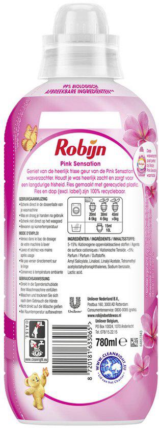 Robijn Wasverzachter Pink Sensation 39 Wasbeurten - 780ml