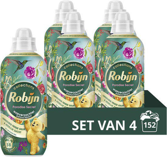 Robijn Wasverzachters Paradise Secret 4x38 Wasbeurten