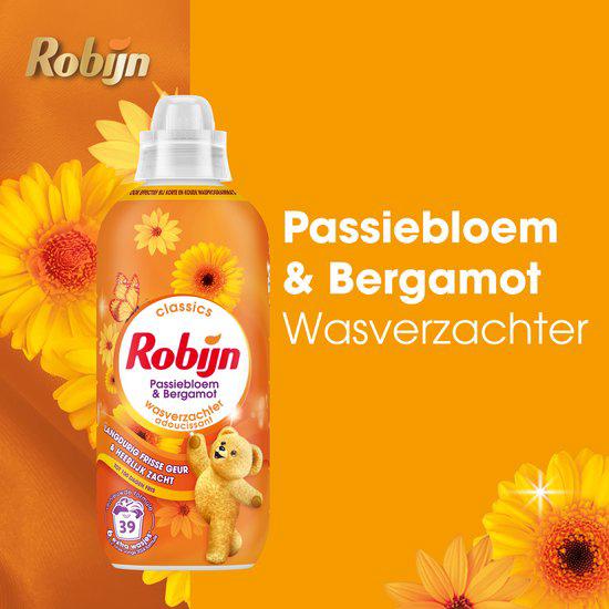 Robijn Wasverzachter Passiebloem&Bergamot 4x39 Wasbeurten.