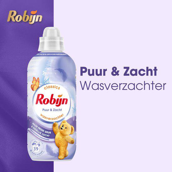 Robijn Wasverzachter Puur & Zacht 4x39 Wasbeurten.