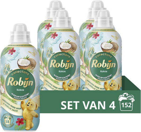 Robijn Wasverzachter Kokos 4x38 Wasbeurten