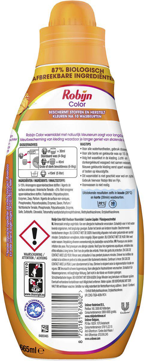 Robijn Vloeibaar Wasmiddel Color 4x22 Wasbeurten
